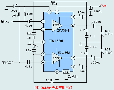 HA1394典型應用電路1