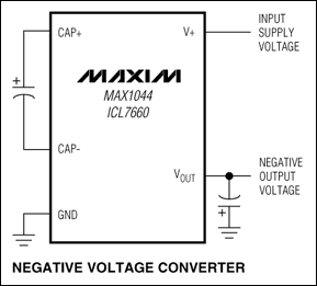 ICL7660,MAX1044:典型工作電路