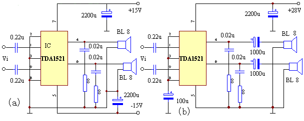 TDA1521功放電路