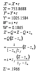 我們可計(jì)算出三維虛擬世界中的點(diǎn)（X、Y、Z、1.0）將變換到位置（X'、Y'、Z'、W'）