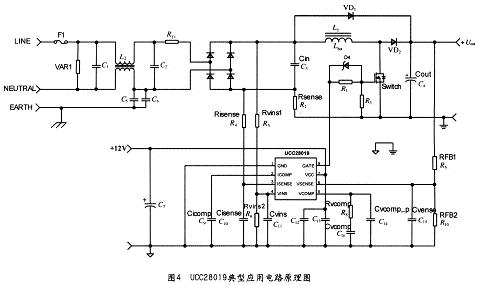 UCC28019典型應用電路原理圖