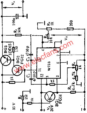 可調電壓,電流應用線路圖  www.nxhydt.com