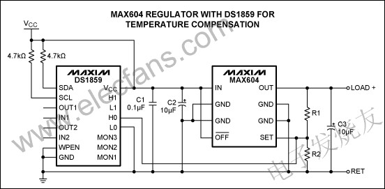 MAX604溫度補償電路 www.nxhydt.com