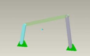 Pro/E四桿機構的運動仿真