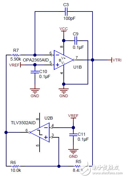 模擬PWM發生器設計電路圖：5V 500kHz PWM輸出