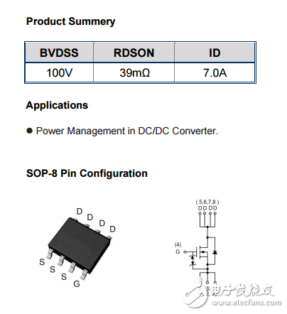 WSP08N10 N SOP8 100V7A