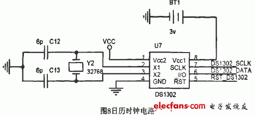 日歷時(shí)鐘電路