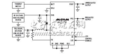 MAX17710能量收集充電器和保護器