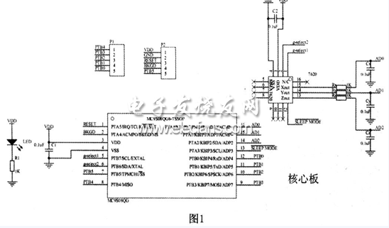 MP3手持部分的原理圖