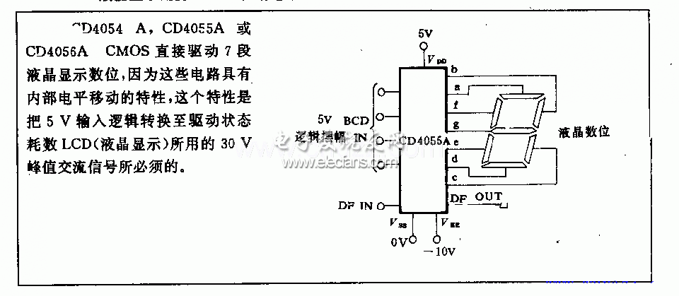 液晶顯示用的CMOS驅動電路原理圖