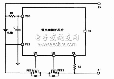 鋰電池保護(hù)原理圖