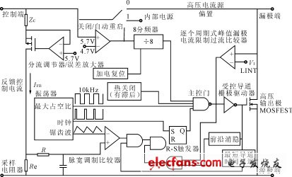 TOP210變換器內部功能框圖