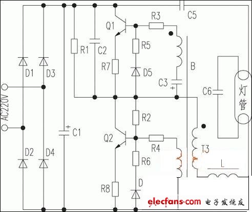 led節能燈維修電路圖