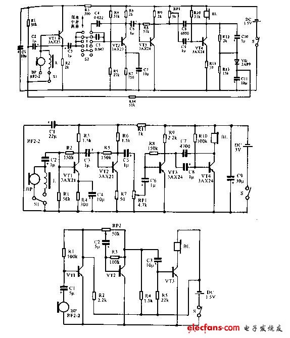 幾種助聽器電路圖3