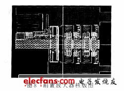 前置放大器核版圖