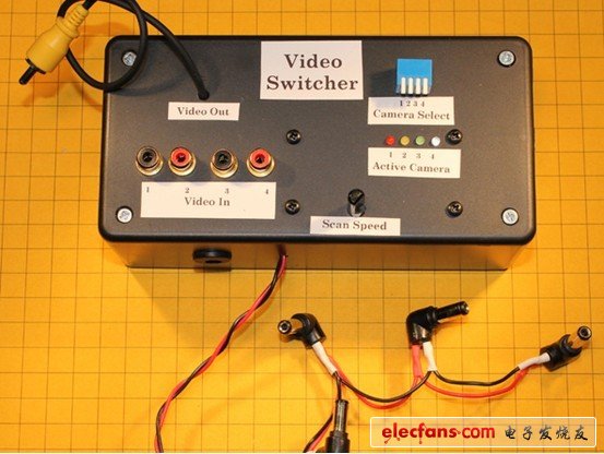 在盒子上鉆孔，安裝PCB，螺絲，開關，RCA接口，電源接口，和視頻輸出線，安排好位置