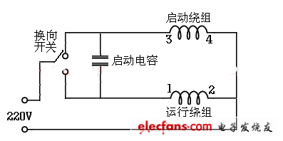 開關控制正反轉接線