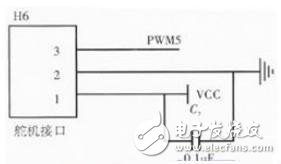 圖7 舵機(jī)控制電路圖