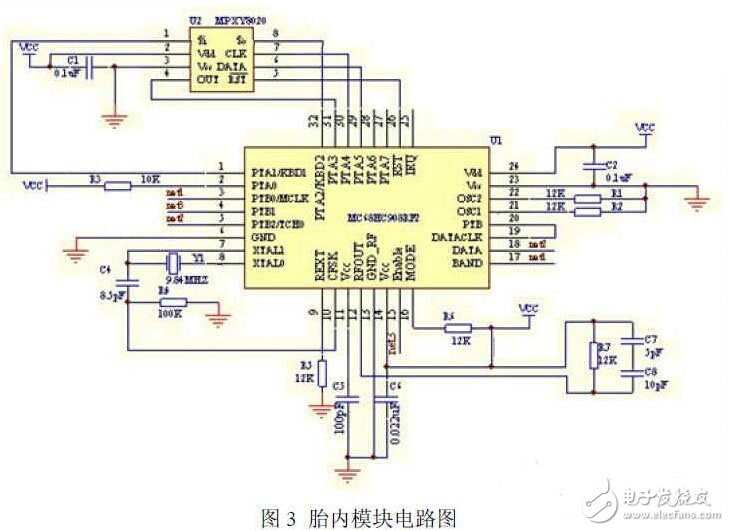 基于CAN總線的輪胎智能實時監控系統電路設計