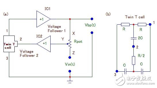 采用兩個運放實現Q值可調的帶通濾波電路設計