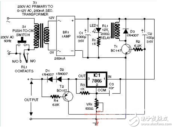 觸摸延時(shí)開(kāi)關(guān)電源電路設(shè)計(jì)詳解 —電路圖天天讀（120）