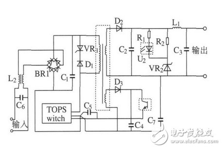 反激式開關(guān)電源電路圖大全（高頻變壓器/反激式轉(zhuǎn)換器/雙環(huán)路反饋系統(tǒng)）