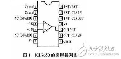 ICL7650斬波穩(wěn)零運(yùn)算放大器的原理及應(yīng)用