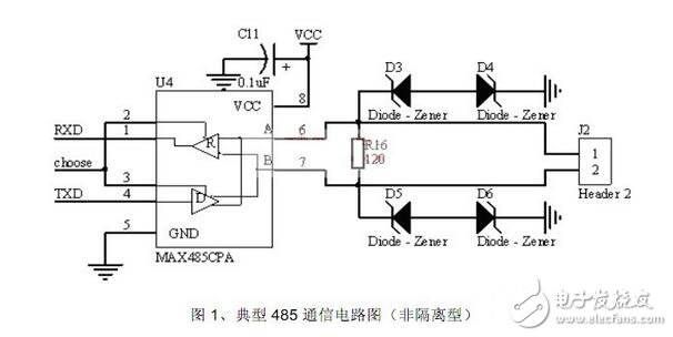 RS485總線典型電路介紹與使用經驗分享