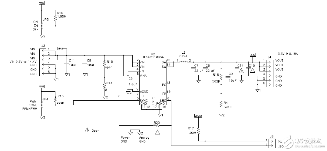 12vindm643x電源采用集成FET的直流-直流轉換器和LDO