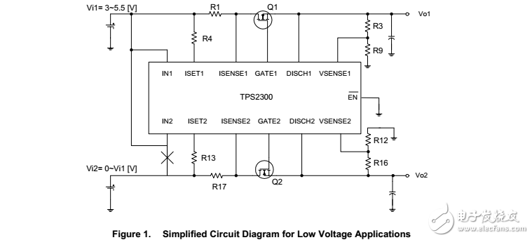 tps2300/2301低電壓（0V–5.5V)熱插拔應(yīng)用