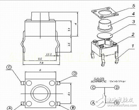 按鈕開關(guān)（英文名稱：push-button switch）是指利用按鈕推動傳動機(jī)構(gòu)，使動觸點(diǎn)與靜觸點(diǎn)按通或斷開并實(shí)現(xiàn)電路換接的開關(guān)。按鈕開關(guān)是一種結(jié)構(gòu)簡單，應(yīng)用十分廣泛的主令電器。在電氣自動控制電路中，用于手動發(fā)出控制信號以控制接觸器、繼電器、電磁起動器等。按鈕開關(guān)的結(jié)構(gòu)種類很多，可分為普通撳鈕式、蘑菇頭式、自鎖式、自復(fù)位式、旋柄式、帶指示燈式、帶燈符號式及鑰匙式等，有單鈕、雙鈕、三鈕及不同組合形式