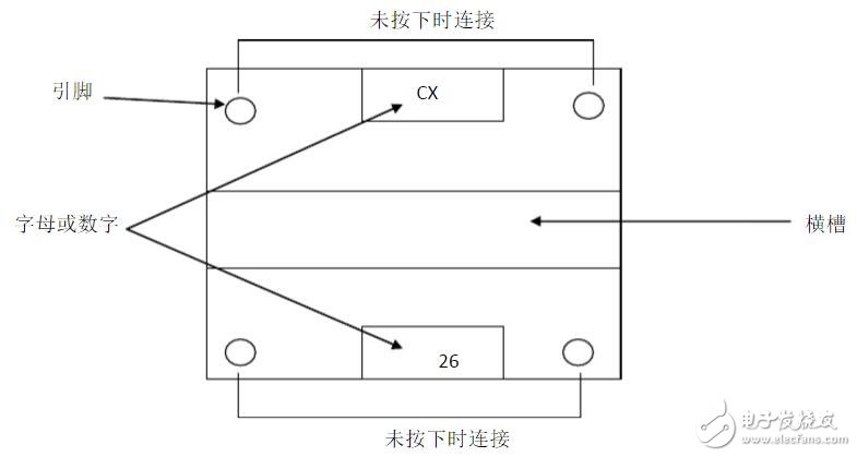 四腳按鍵開關(guān)_四腳按鍵開關(guān)引腳圖_四腳按鍵開關(guān)接線圖 