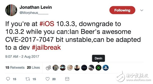 iOS10.3.2越獄成為可能 但你要在蘋果關閉通道前降回iOS10.3.2