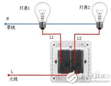 單聯開關接線圖解、開關單控和雙控的區別