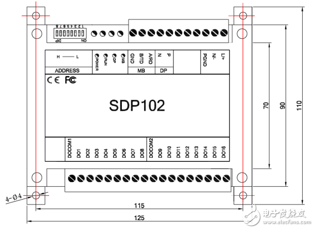 sdp102從站IO模塊安裝使用手冊