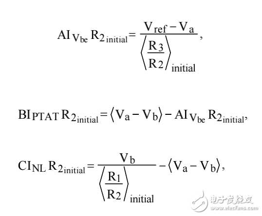 電流模式帶有分段非線(xiàn)性校正帶隙參考