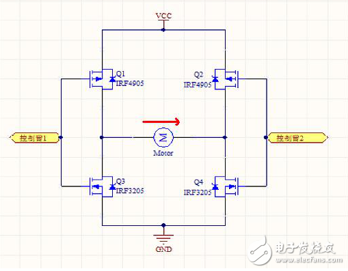 場效應管電機驅動-MOS管H橋原理