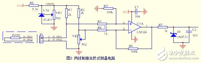 PT100溫度傳感器測溫電路，熱電阻Pt100測溫電路調試體會