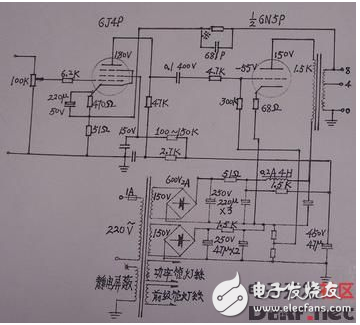 推挽電路圖全集（6n5、6N16B、6N11+6N5、6T1+6N15等推挽電路）