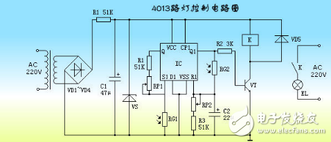 CD4013集成電路信號傳送特性及應用電路（多地控制燈開關(guān)）