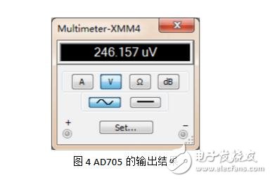 AD620與AD705構成的電路仿真