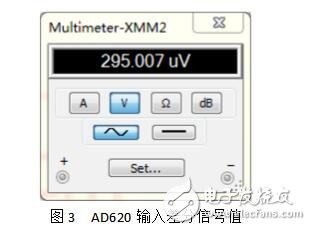 AD620與AD705構成的電路仿真