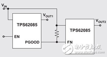 圖1　將PGOOD接腳串接為啟動接腳