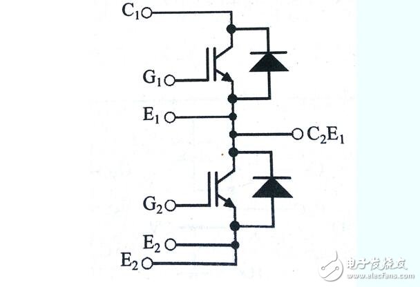 IGBT模塊不同的內部結構和電路圖分析