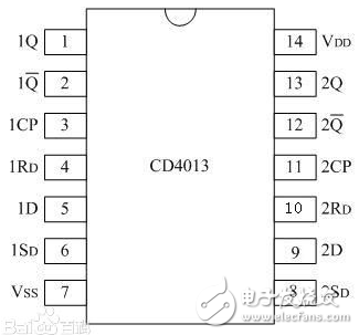 基于CD4013單鍵觸發臺燈的設計