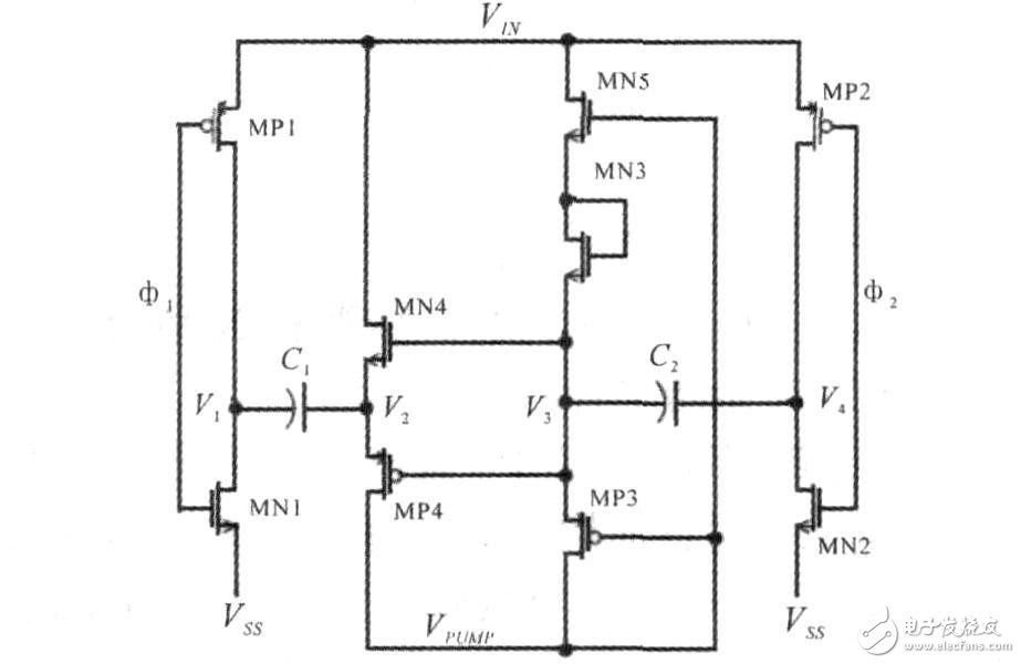 圖3 改進后的電荷泵