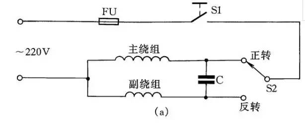 電動(dòng)機(jī)、吹風(fēng)機(jī)接線圖解（含單相電容、三相異步電動(dòng)機(jī)、單三相吹風(fēng)機(jī)）