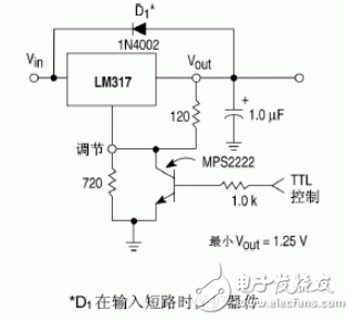 LM317穩壓器介紹、引腳圖、參數、工作原理及應用電路圖