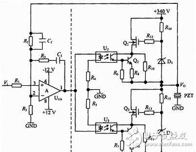 基于光耦和功率NMOS管的壓電陶瓷驅(qū)動(dòng)電源