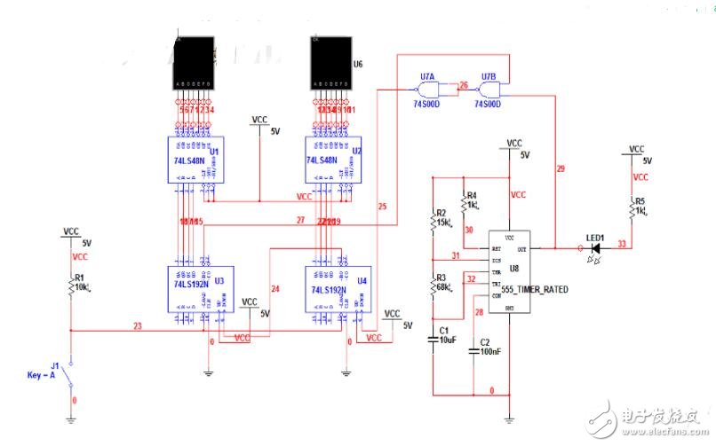 優先編碼器74ls148引腳圖及功能介紹（工作原理,邏輯圖及應用電路）